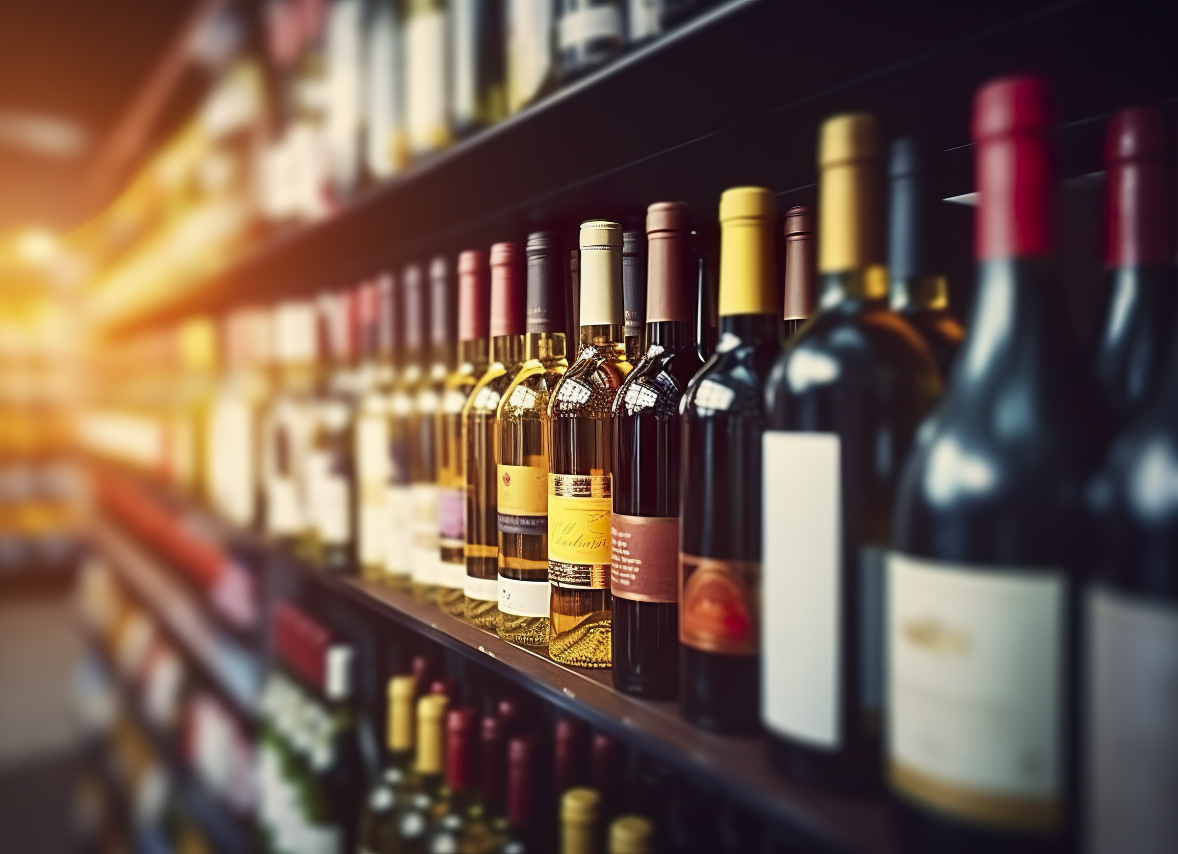 Alcohol bottles